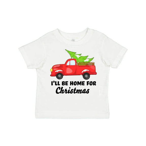 Inktastic I'll Be Home for Christmas Truck with Tree Boys or Girls Toddler T-Shirt