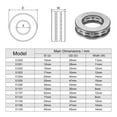 thumbnail image 2 of Unique Bargains 51104 Roulement à Billes de Poussée 20x35x10mm Acier à Haute Teneur en Carbone avec Rondelles 4 Pack, 2 of 4