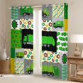 thumbnail image 2 of jejeloiu Cartoon Trash Car Blackout Curtains Set of 2 (52x84 Each),Striped Plaid Dots Window Curtains,Modern Abstract Geometric Curtains and Drapes For Adults,Luxury Bedroom Decor, 2 of 6