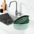 thumbnail image 6 of HomeDM Vegetable Washing Basket Set, 2-in-1 Colander and Bowl Set Plastic Fruits Vegetable Washing Basket Space-Saving Meal Prep Drain Bowls for Cleaning Washing Mixing Stackable, 6 of 6