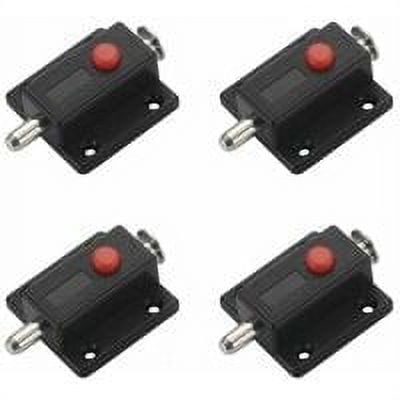 Door locks, Automatic spring-loaded sliding door locks for cabinets, interior and exterior door locks Windows, cabinets, bedrooms, bathrooms - 4 pieces