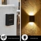 thumbnail image 3 of Wosthever Luz de pared con energía Solar 600mah IP65 impermeable resistente al calor interior al aire libre sala de estar cocina patio camino Iluminación y accesorios Iluminación blanca, 3 of 6
