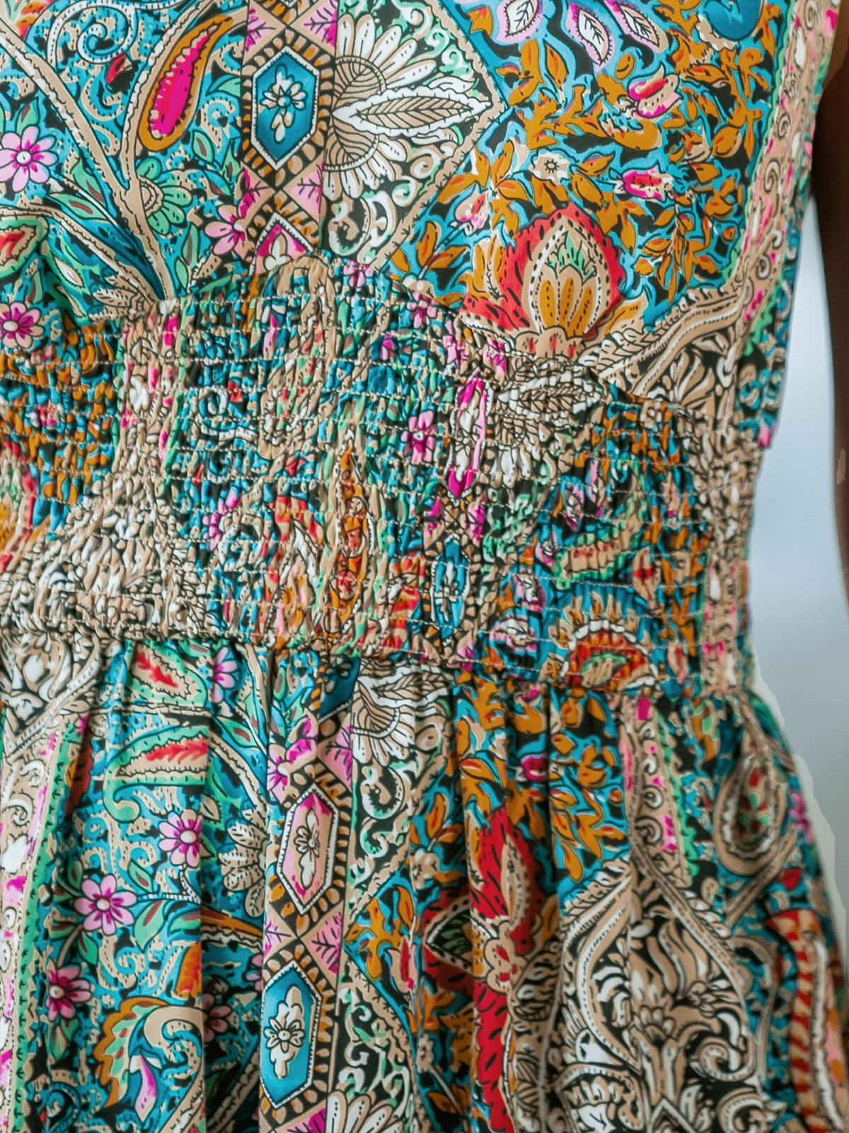 chinese dress ladies New Anthropologie Multi Color Paisley Print main image 1