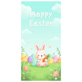 thumbnail image 1 of Easter Bunny Happy Easter Backdrop Banner for Party Decoration Spring Gathering Egg Hunt Event Pastel Colors Cute Rabbit Design Background Indoor Outdoor, 1 of 4