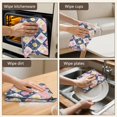 thumbnail image 5 of 2 Pcs Pioneer Flower Floral Print Pattern Kitchen Towels, Funny Microfiber Dish Towel Set, 18" X 26" Tea Towels, 5 of 6