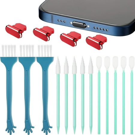 Yawap For IPhone Mobile Phone Metal Dust' Plug Mobile Phone Port Cleaning Brush Mobile Phone Cleaning Accessories