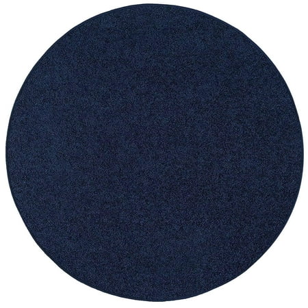 Bright House Solid Color Area Rugs Navy - 6'