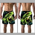 thumbnail image 3 of luoweisi Men's Beach Shorts Quick Dry Swim Trunks with Mesh Lining Frog M, 3 of 5