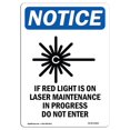 thumbnail image 1 of SignMission OS-NS-A-710-V-15823 7 x 10 Po Panneau de Signalisation OSHA - Si Feu Rouge, 1 of 1
