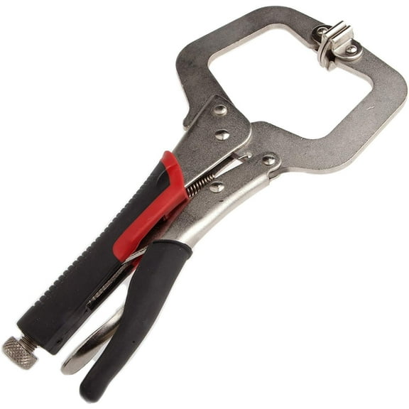 Forney 70217 C-Clamp, Locking with Cushion Grip, 11-Inch