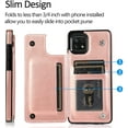 thumbnail image 2 of for Samsung Galaxy A22 5G (Not 4G) Wallet Case with Card Holder,PU Leather Kickstand Card Slots Case Double Magnetic Clasp Durable Shockproof Cover for Samsung Galaxy A22 5G Rose Gold-SK, 2 of 18
