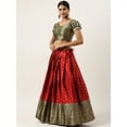thumbnail image 6 of Parvdi Lehenga Choli Readymade Indian Lehenga For Women Wedding Party Wear Woven Design Stitched Silk Lehenga & Stitched Silk Blouse Top With Dupatta, 6 of 7
