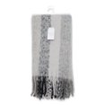 thumbnail image 2 of Time and Tru Women's Grey Black Multi Pattern Blanket Scarf, One Size, for Adults, 2 of 4
