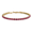 Pink, variant on Womens Timeless 12CTW Created Blue Sapphire Tennis Bracelet Prong Set for Women Gift 7.5 Inch 14K Gold Plated