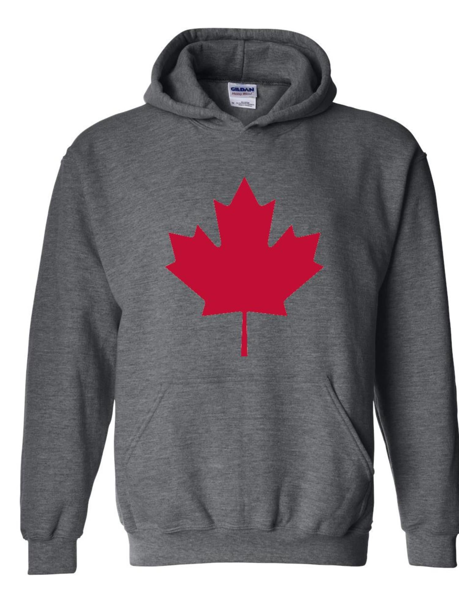 Maple Leaf Canada Canadian Outer Jacket with Pockets Womens Pullover Fleece Long Hoodies Dress