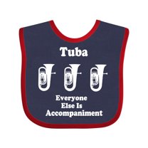 Inktastic Funny Tuba Player Music Joke Boys or Girls Baby Bib
