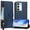 Blue, variant on FOXDOCK forTecno Camon 50Wallet Case with Zipper Pocket & Wrist Strap, PU Leather Flip Cover with Card Slots, Kickstand, Magnetic Closure