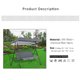 thumbnail image 3 of Muyoka Pluokvzr Columpio Toldo Cubierta superior Asiento Silla Conjunto Reemplazo Hamaca Cojín Banco al aire libre Patio (SIN COLUMPIO) Muyoka Hogar, 3 of 7
