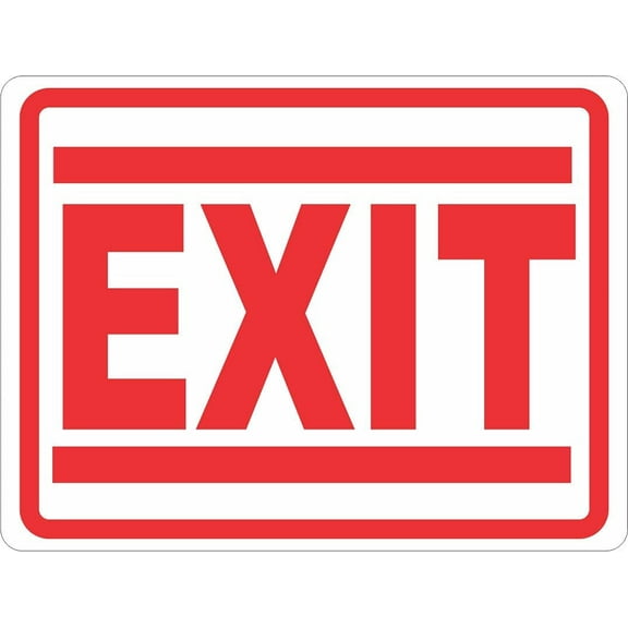 Exit Sign. 8x12 Metal.