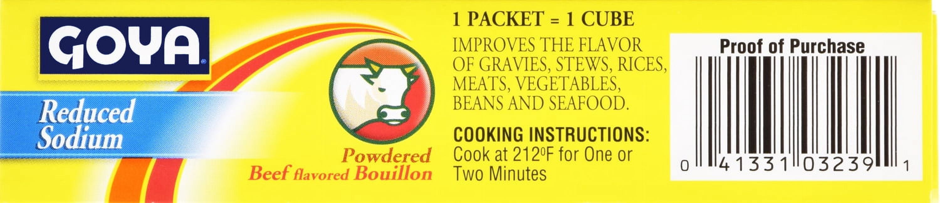 (3 pack) GOYA Powdered Beef Bouillon Reduced Sodium 2.82 Oz