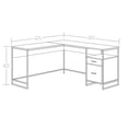 thumbnail image 2 of Pemberly Row Contemporary Engineered Wood/Metal L-Desk in Mystic Oak, 2 of 14