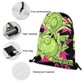 thumbnail image 2 of Invader Zim Drawstring Bags Lightweight Shoulder Backpack High Capacity Sport Bag Gym Sack Beach Daypack for Men Women, 2 of 8