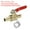 Red, variant on REGALWOVEN Ball Valve, Brass Shut-off Valve Switch Hose Barb Pipe Fittings Red 3/8"
