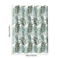 thumbnail image 3 of Shower Curtain Green Tropical Shower Curtain 70.87X70. Inches Botanical Leaf Pattern Jungle Theme Unisex Water Repellent Polyester Wash Bathroom Green, 3 of 6