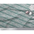 thumbnail image 2 of Soimoi Rayon Fabric Leaves & Floral Block Printed Craft Fabric by The Yard 56 Inch Wide, 2 of 3