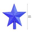 thumbnail image 3 of CASAFUN Glitter Star Tree Topper,Christmas Small Tabletop Mini Desk Top Decorative Holiday Bethlehem Star Xmas Ornament Trees Toppers, 3 of 6