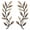 Brown, variant on 2 Pcs Metal Leaf Wall Decor, Rustic Olive Branch Wall Art, Botanical Metal Wall Decor for Living Room Bedroom or Outdoor