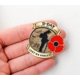 thumbnail image 3 of Broche conmemorativo con flor roja, adorno conmemorativo, estilo clásico, regalo de aniversario, plegable, de metal, con marco metálico, para el hogar, de gran volumen, medalla de,Wsvlmg, 3 of 4