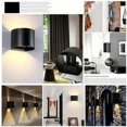 thumbnail image 2 of Lámpara de pared interior LED de 12 W, luz de pared ajustable moderna blanca cálida, lámpara de diseño hacia arriba y hacia abajo para pasillo, escalera, sala de exposición, sala de estar, 2 of 5