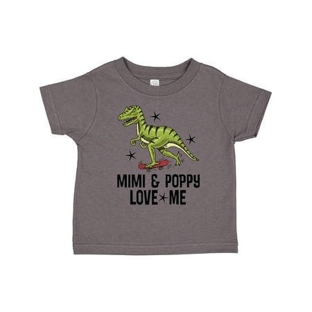 

Inktastic Mimi and Poppy Love Me Grandson Gift Toddler Boy Girl T-Shirt
