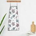 thumbnail image 6 of Naloa 1Pack Adjustable Bib Apron Waterdrop Resistant Cooking Kitchen Aprons for Women Men Chef, Tribal Style Turtle Print, 6 of 8