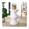 thumbnail image 2 of SAFAVIEH Glynn Modern 19" Round End Table, White, 2 of 3