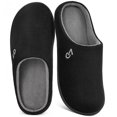 thumbnail image 1 of Pantuflas VeraCosy para Hombre con Espuma de Memoria para Interior y Exterior Negro, 1 of 8