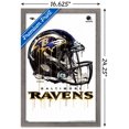 thumbnail image 3 of NFL Baltimore Ravens - Drip Helmet 20 Wall Poster, 14.725" x 22.375", Framed, 3 of 3