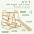 thumbnail image 6 of Gymax Kid's Climbing Toy w/ Slide Climbing Net Climbing Rock Removable Tent, 6 of 10