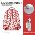 thumbnail image 5 of Lightweight school bag for daily use with beach fruit pattern cute small backpack for school compact travel backpack, 5 of 6