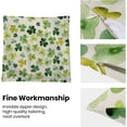 thumbnail image 6 of St Patricks Day Pillow Covers 18x18 Inch Set of 2 for Green Clover Decor Throw Pillows Spring Nature Plant Shamrock Outdoor Decorative Cushion Cases for Couch Bed Decorations, 6 of 7