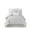 Grey, variant on Gracie Mills Mikel Chenille Dot Cotton Jacquard Comforter Set with Euro Shams and Throw Pillows - GRACE-9444