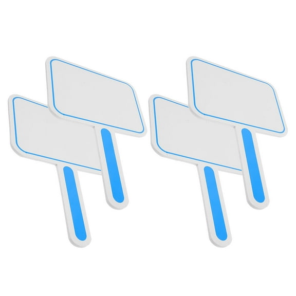 SEWCHICS Set of 4 White Board Paddles with Foam Handles for Judges and Event Scoring