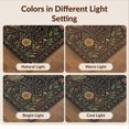 thumbnail image 7 of Design&I 8'x10' Washable Area Rug Snag-Free Black Gold Celestial Garden and Floral Motifs Elegant Scrollwork with Starry Night for Dining Room, Large Office, Lounge, 7 of 7