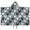 Rooster and Foliage Grey Pattern, variant on Rooster and Pumpkin Green Pattern Hooded Bath Towel Wrap for Teens Ages 3 To 12, Soft Lightweight Quick Dry Microfiber Bath Beach Pool, 50"x30"