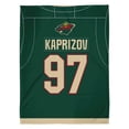 thumbnail image 3 of Sleep Squad Minnesota Wild Kirill Kaprizov 60” x 80” Raschel Plush Blanket, 3 of 5