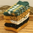 thumbnail image 2 of Women's 5-Pack Assorted Patterned Thick Knit Socks with Plaid and Holiday Prints - Forest Print, 2 of 6