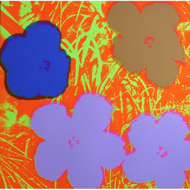 Flowers 69 By Andy Warhol Floral Art Print Walmart Com Walmart Com
