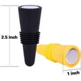 thumbnail image 7 of Wine Stoppers for wine bottles,Casewin Colorful Silicone + Stainless Steel Wine Stopper,Wine Outlet Cap, Bottle Cover, Beverage Bottle Stoppers (6 Pack), 7 of 7