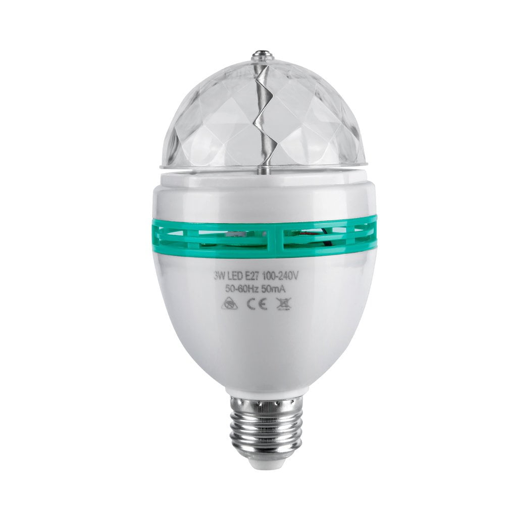 LED Full Color Rotating Disco Light Lamp Automatic Multi Changing Color